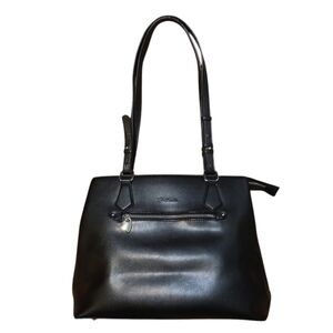 Bostanten Nevin Black Leather Structured Shoulder Bag Tote